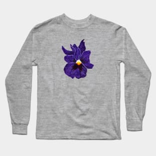 Purple Flower Long Sleeve T-Shirt